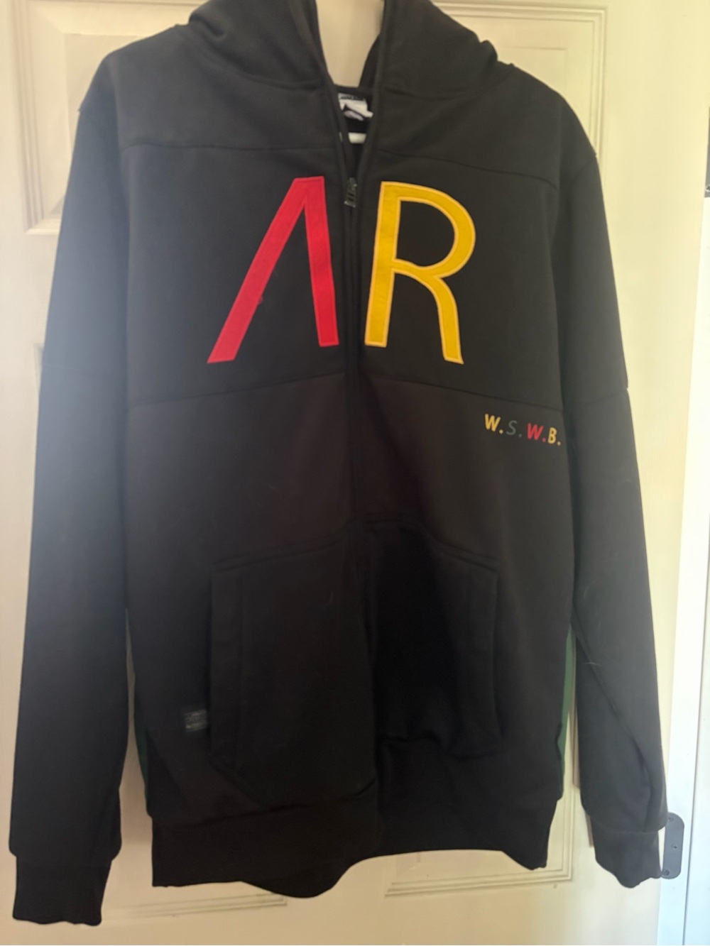 Armada Black Hoodie Sweatshirt with Red & Yellow Lettering